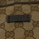 GUCCI GG Canvas Shoulder Bag Beige Brown 122791 Auth ti1206-18