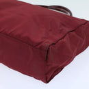 PRADA Hand Bag Nylon Red Auth ti1240-15
