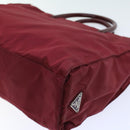 PRADA Hand Bag Nylon Red Auth ti1240-16