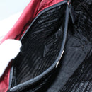 PRADA Hand Bag Nylon Red Auth ti1240-23