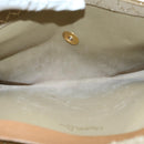 Christian Dior Honeycomb Canvas Chain Shoulder Bag Beige Auth ti1244-12