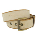 GUCCI Belt Canvas 30.3""""""""""""""""-32.3"""""""""""""""" Beige Brown 109327 Auth ti1278-2