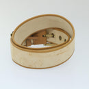 GUCCI Belt Canvas 30.3""""""""""""""""-32.3"""""""""""""""" Beige Brown 109327 Auth ti1278-5
