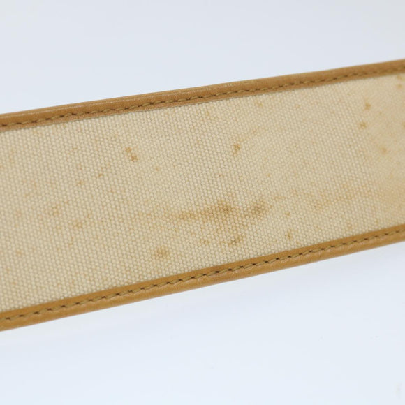 GUCCI Belt Canvas 30.3""""""""""""""""-32.3"""""""""""""""" Beige Brown 109327 Auth ti1278
