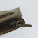 GUCCI GG PLUS Canvas Clutch Bag PVC Leather 2Set Beige Auth ti1279-17