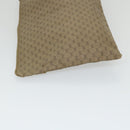 GUCCI GG PLUS Canvas Clutch Bag PVC Leather 2Set Beige Auth ti1279-4