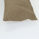 GUCCI GG PLUS Canvas Clutch Bag PVC Leather 2Set Beige Auth ti1279-5