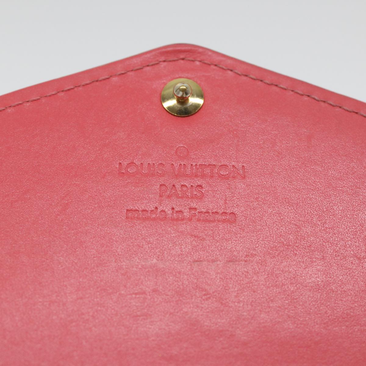 LOUIS VUITTON Vernis Portefeuille Sarah Wallet Hot Pink M90313 LV Auth ti1302