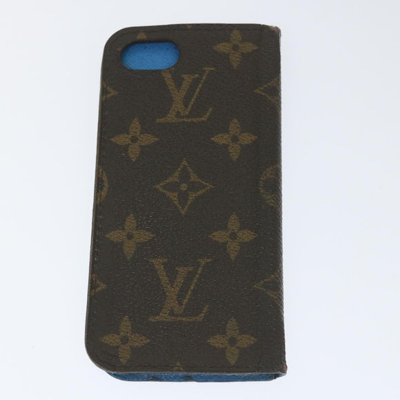LOUIS VUITTON Monogram iPhone Case 4 Set Blue Pink LV Auth ti1305
