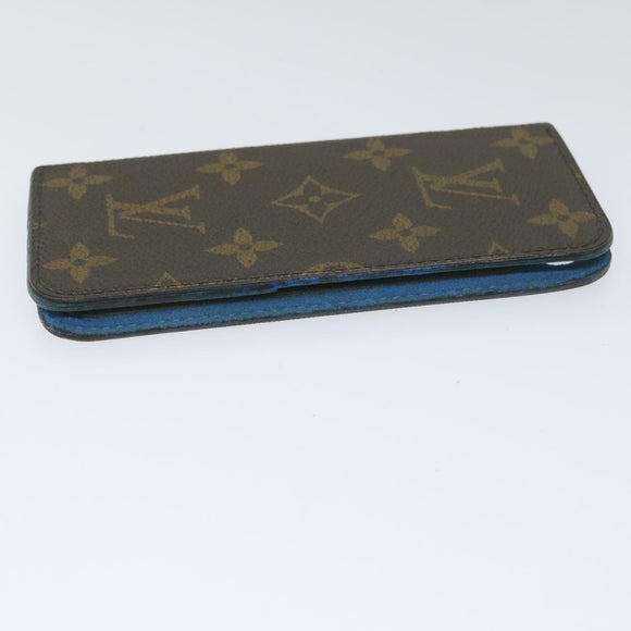 LOUIS VUITTON Monogram iPhone Case 4 Set Blue Pink LV Auth ti1305