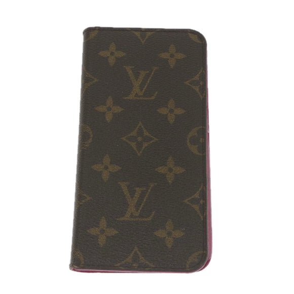 LOUIS VUITTON Monogram iPhone Case 4 Set Blue Pink LV Auth ti1305