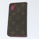LOUIS VUITTON Monogram iPhone Case 4Set Blue Pink LV Auth ti1305-21