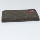 LOUIS VUITTON Monogram iPhone Case 4 Set Blue Pink LV Auth ti1305-23