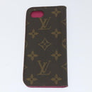 LOUIS VUITTON Monogram iPhone Case 4 Set Blue Pink LV Auth ti1305-30