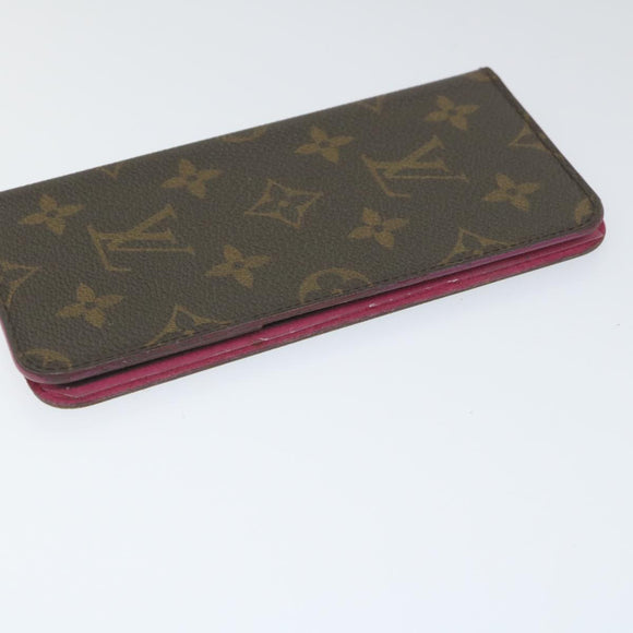 LOUIS VUITTON Monogram iPhone Case 4 Set Blue Pink LV Auth ti1305