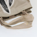 Salvatore Ferragamo Shoulder Bag Nylon patent leather Beige Auth ti1318-8