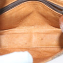 MCM Vicetos Logogram Chain Shoulder Bag Leather Brown Auth ti1320-16