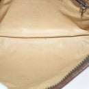 CELINE Macadam Canvas Clutch Bag PVC Leather Brown Auth ti1357-12