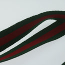 GUCCI GG Plus Supreme Web Sherry Line Tote Bag Beige Red Green Auth ti1464-14