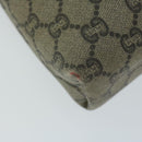 GUCCI GG Plus Supreme Web Sherry Line Tote Bag Beige Red Green Auth ti1464-9