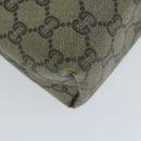 GUCCI GG Plus Supreme Web Sherry Line Tote Bag Beige Red Green Auth ti1464-17