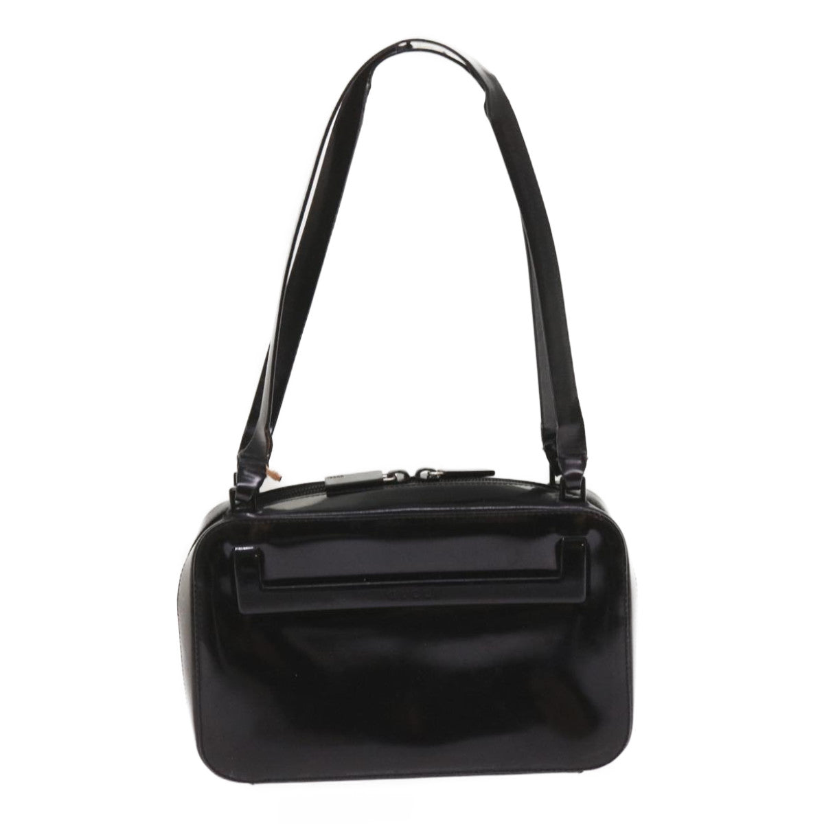 GUCCI Shoulder Bag Leather Black Auth ti1489