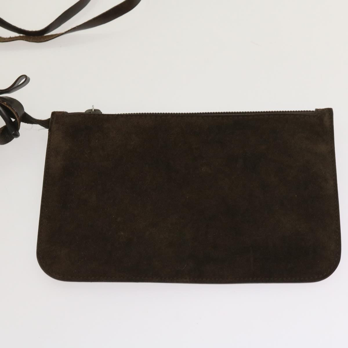 GUCCI Shoulder Bag Suede Brown Auth ti1500