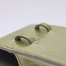 LOUIS VUITTON Monogram Vernis Green Cigarette Case Gris M91050 LV Auth ti1516-16