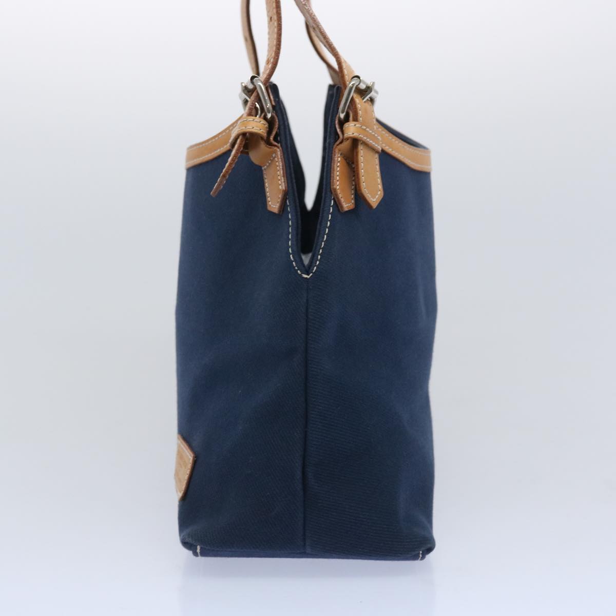 BURBERRY Blue Label Tote Bag Canvas Navy Auth ti1535