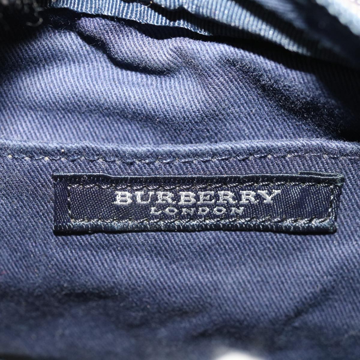 BURBERRY Hand Bag Denim Navy Auth ti1538