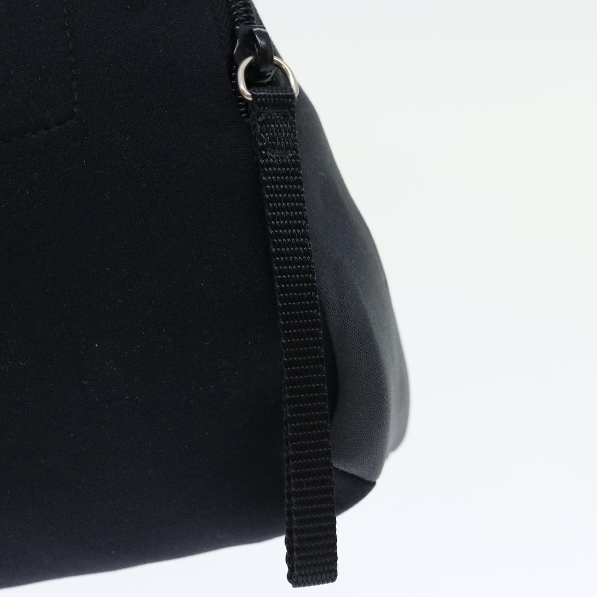 PRADA Sports Hand Bag Nylon Black Gray Auth ti1572