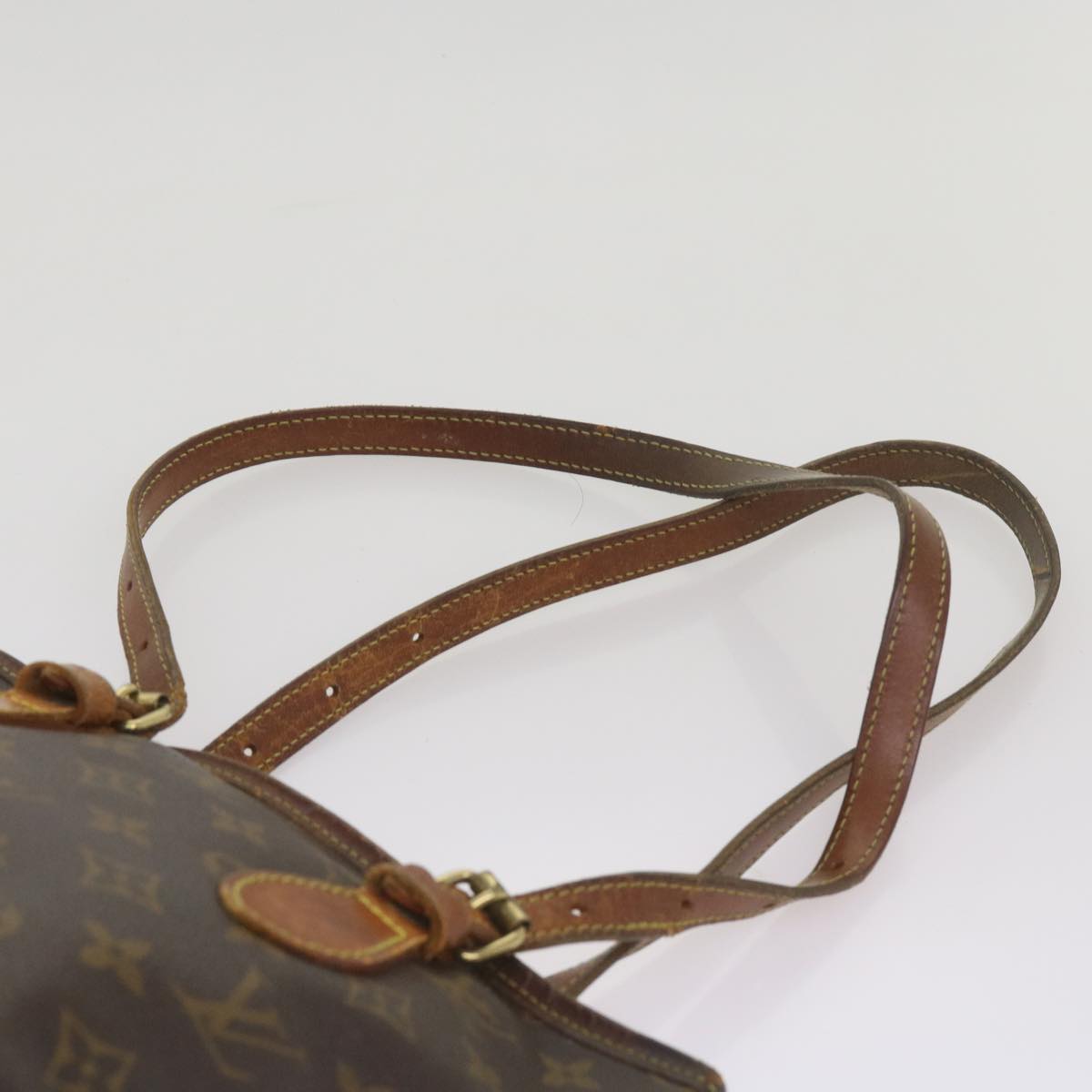 LOUIS VUITTON Monogram Bucket PM Shoulder Bag M42238 LV Auth ti1575