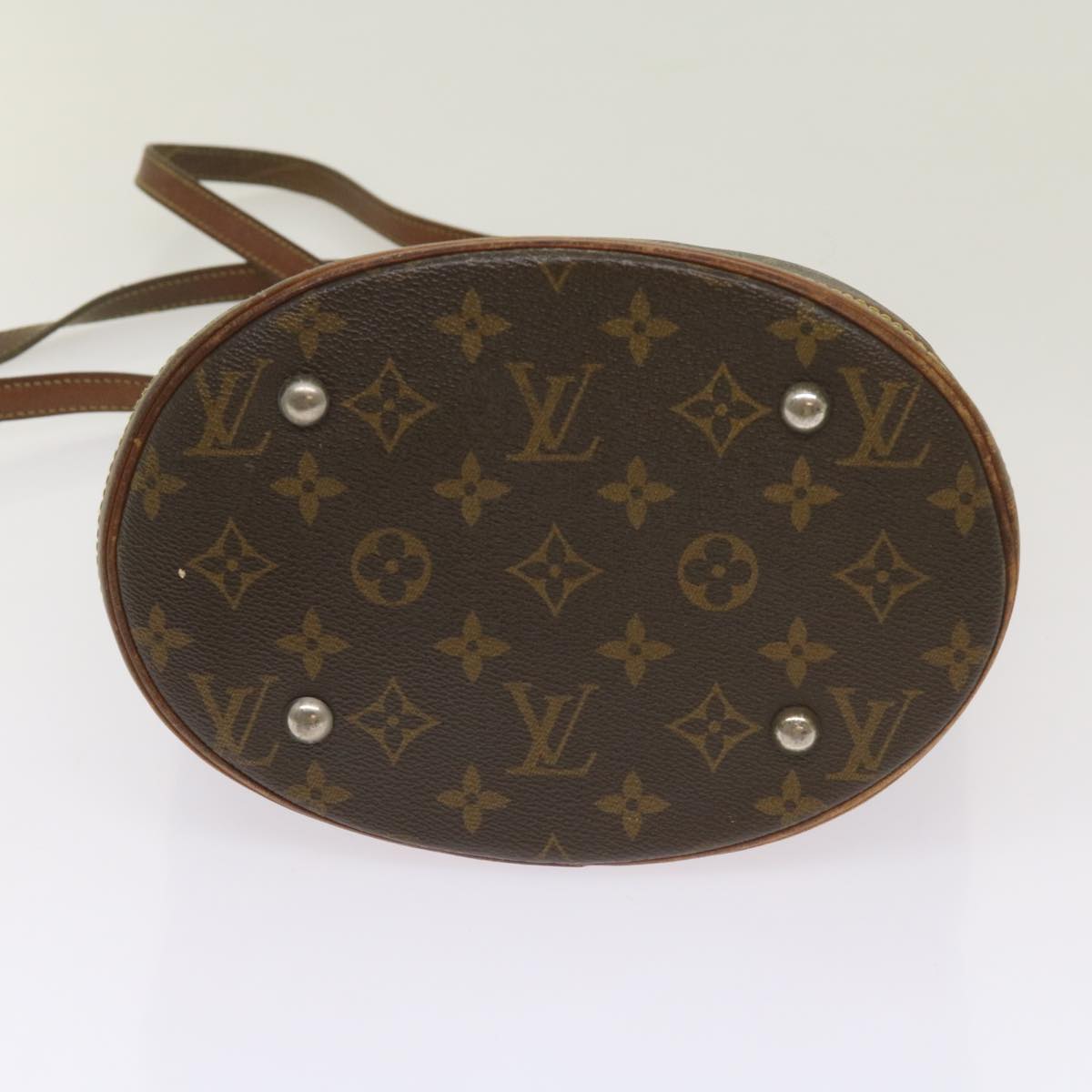 LOUIS VUITTON Monogram Bucket PM Shoulder Bag M42238 LV Auth ti1575