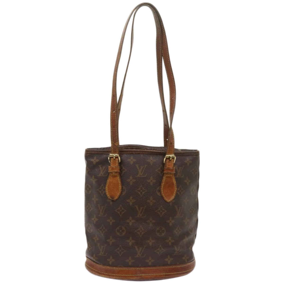 LOUIS VUITTON Monogram Bucket PM Shoulder Bag M42238 LV Auth ti1575 - 0