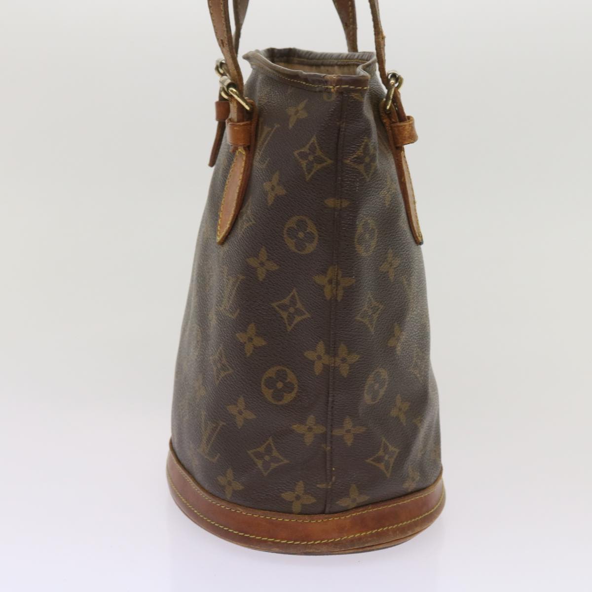 LOUIS VUITTON Monogram Bucket PM Shoulder Bag M42238 LV Auth ti1575