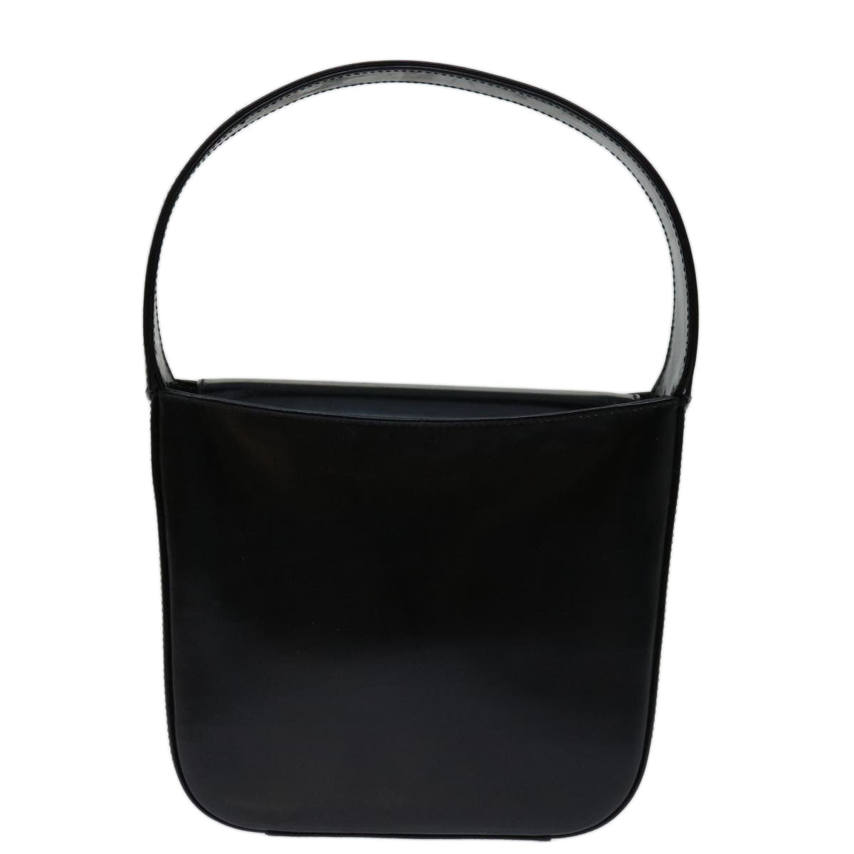 GUCCI Interlocking Hand Bag Patent leather Black 007 2023 0249 Auth ti1576 - 0