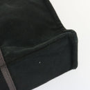 HERMES Fourre Tout MM Hand Bag Canvas Black Gray Auth ti1602-9
