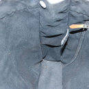 HERMES Fourre Tout MM Hand Bag Canvas Black Gray Auth ti1602-11