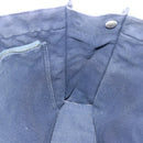 HERMES Fourre Tout MM Hand Bag Canvas Navy Khaki Auth ti1603-16