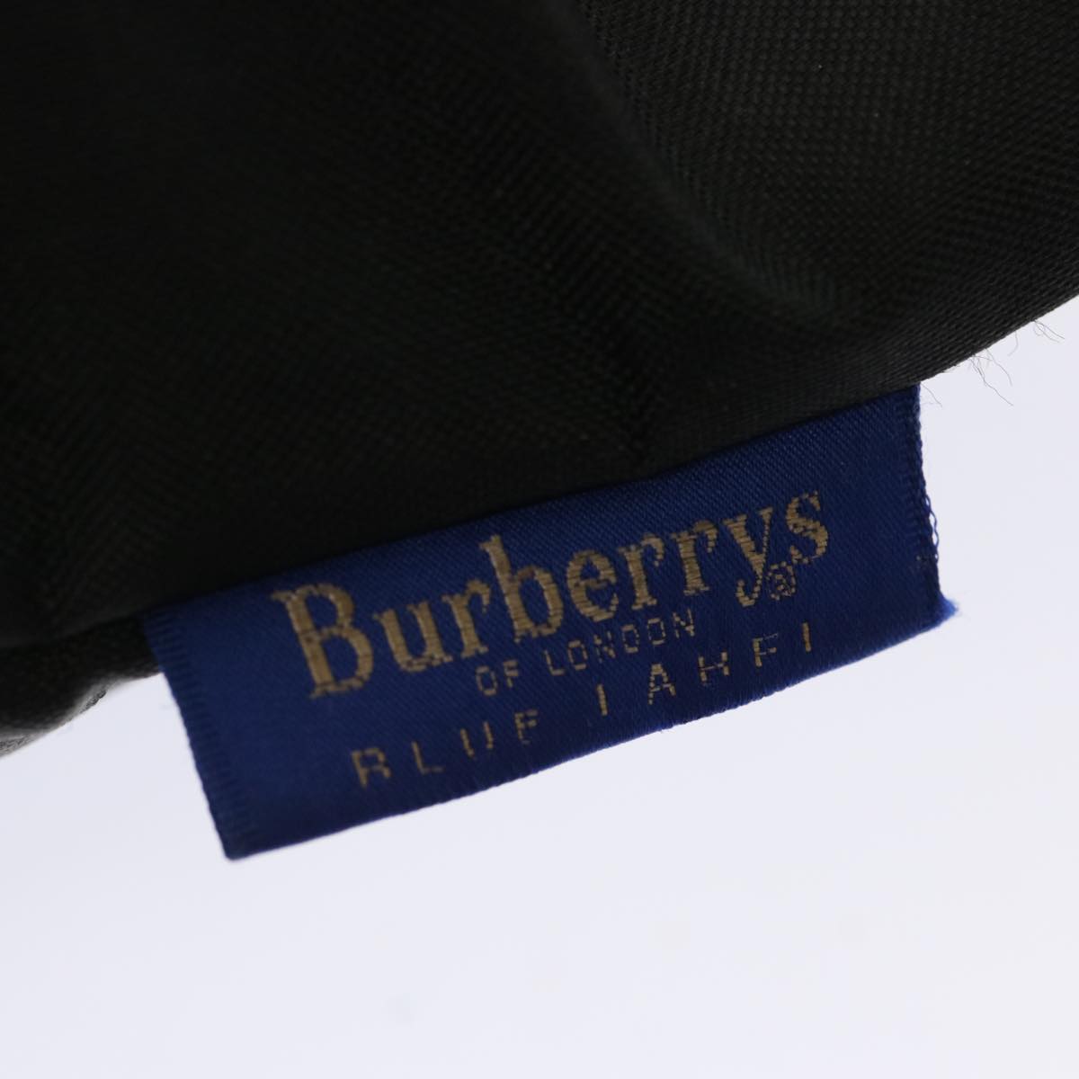 Burberrys Nova Check Blue Label Hand Bag Nylon Beige Auth ti1621