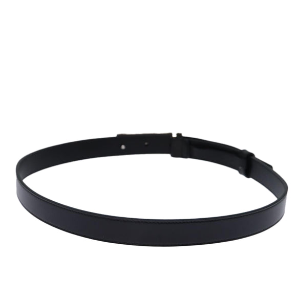 GUCCI Belt Leather 26.8""""""""-28.7"""""""" Black Auth ti1657