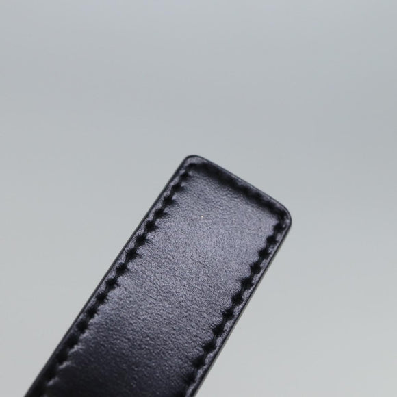 GUCCI Belt Leather 26.8""""""""-28.7"""""""" Black Auth ti1657