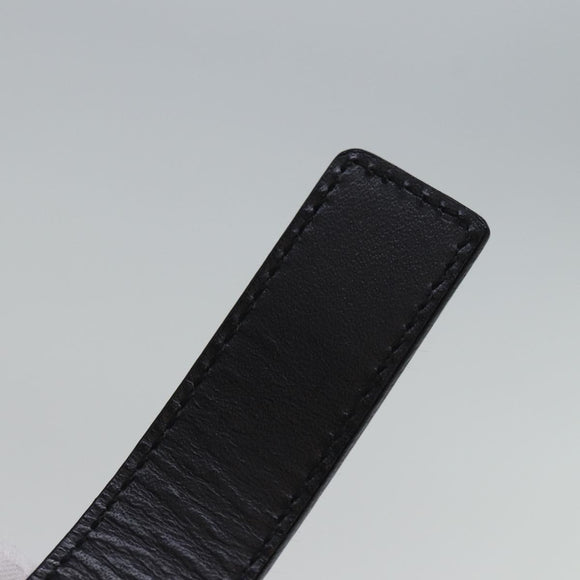 GUCCI Belt Leather 26.8""""""""-28.7"""""""" Black Auth ti1657