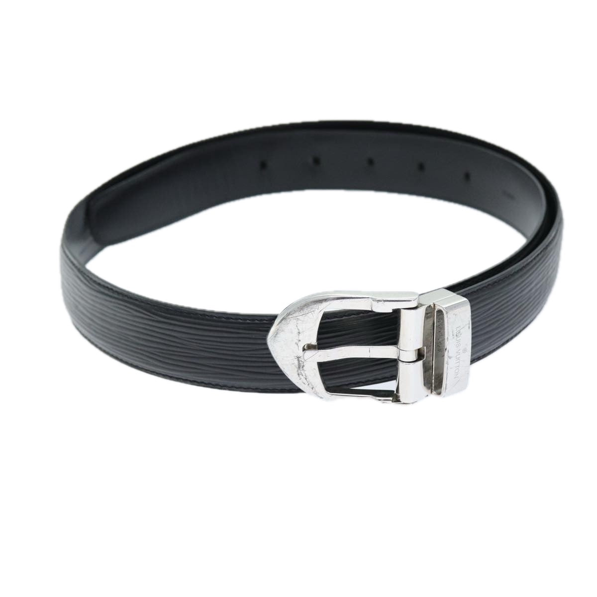 LOUIS VUITTON Epi Ceinture Belt 90/36 Black LV Auth ti1659