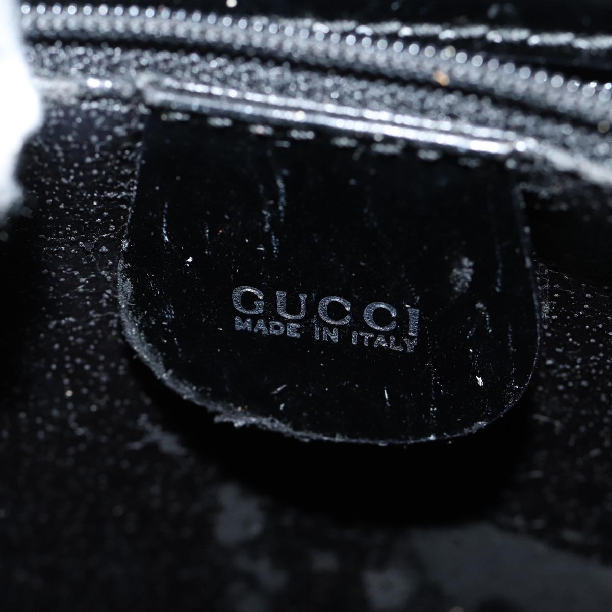 GUCCI Bamboo Shoulder Bag Vinyl Clear 001 2058 1774 5 Auth ti1677