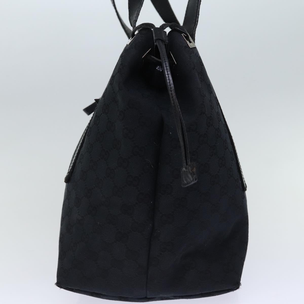 GUCCI GG Canvas Shoulder Bag Black Auth ti1681