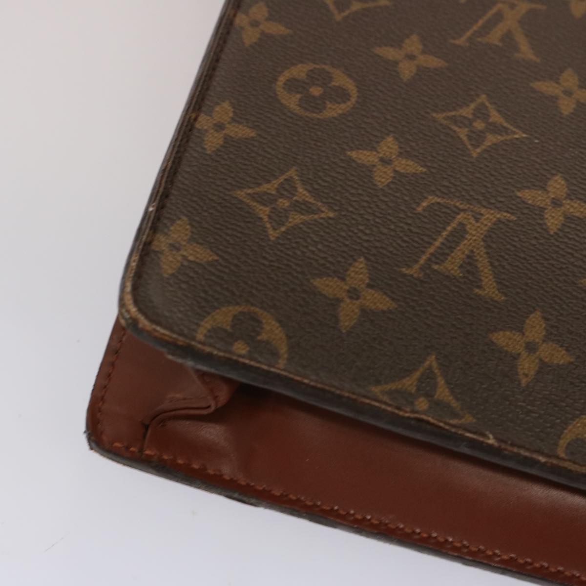 LOUIS VUITTON Monogram Porte Documents Bandouliere Bag M53338 LV Auth ti1706