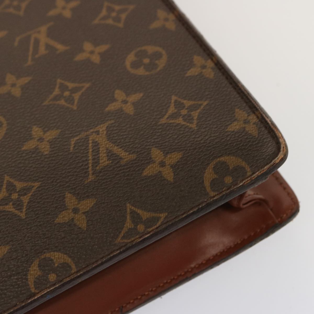 LOUIS VUITTON Monogram Porte Documents Bandouliere Bag M53338 LV Auth ti1706