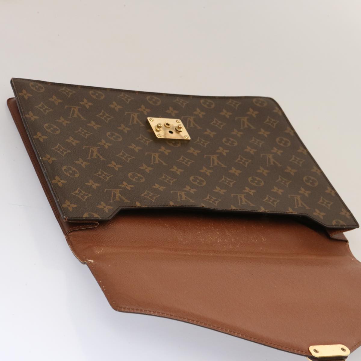 LOUIS VUITTON Monogram Porte Documents Bandouliere Bag M53338 LV Auth ti1706