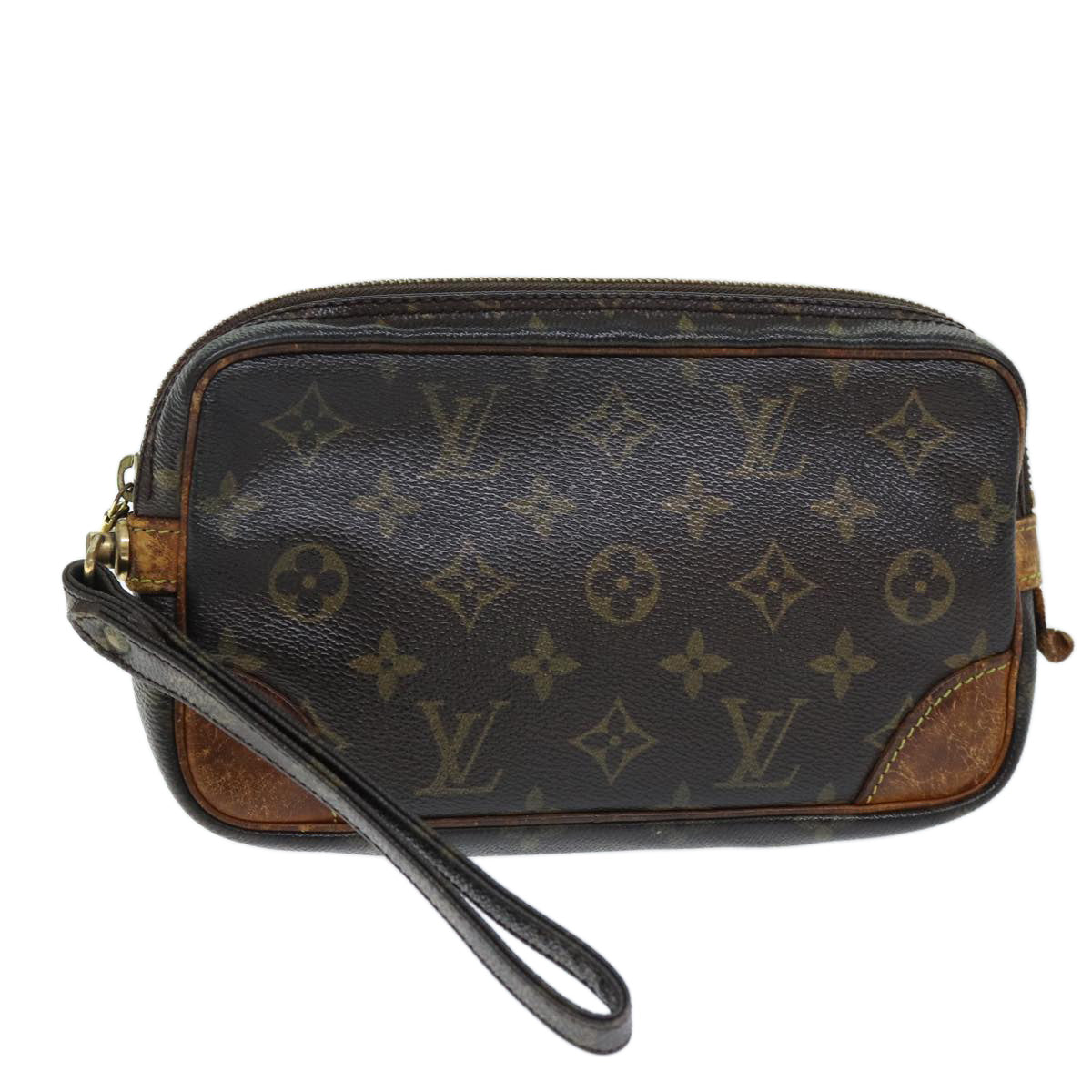 LOUIS VUITTON Monogram Marly Dragonne PM Clutch Bag M51827 LV Auth ti1709